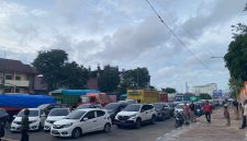 Potret Kemacetan yang Terjadi Akibat Aksi UNM Bergerak, (Foto: Dok. Profesi)