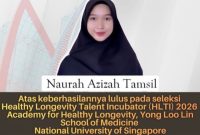 Foto Ucapan kepada Naurah Azizah Tamsil Lulus Seleksi Program Internasional HLTI 2026, (Foto: Int.)