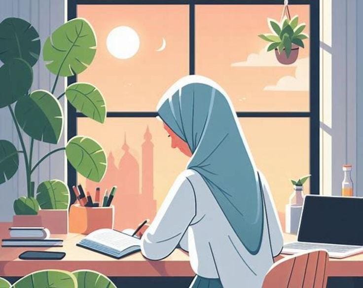 Ilustrasi Tadarus Al-Qur’an di Tengah Tugas Kuliah saat Ramadan, (Foto: Int.)