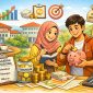 Ilustrasi Mahasiswa Mengelola Keuangan dan Menyusun Anggaran Bulanan,  (Foto: Ai.)