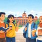 Ilustrasi Mahasiswa Baru Belajar Beradaptasi dengan Kehidupan Kuliah, (Foto: Ai.)