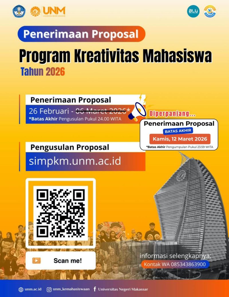 Pamflet Perpanjangan Penerimaan Proposal PKM, (Foto: Int.)