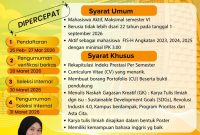 Potret Poster Pemilihan Mahasiswa Berprestasi FISH Tahun 2026, (Foto: Int.)