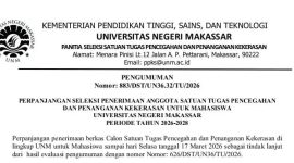 Surat Pengumuman Perpanjangan Seleksi Anggota PPKS, (Foto: Ist)