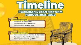 Poster Pendaftaran Calon Dekan FIKK UNM Periode 2026–2030, (Foto: Int.)