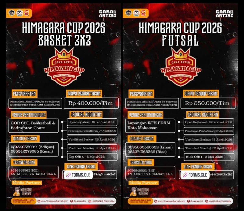 Poster Pendaftaran Himagara CUP 2026, (Foto: Int.)