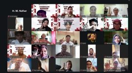 Potret Kegiatan Webinar Nasional Via Daring Zoom, (Foto: Ist.)