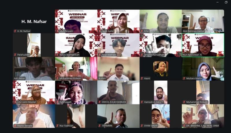 Potret Kegiatan Webinar Nasional Via Daring Zoom, (Foto: Ist.)