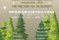 Pamflet Open Registration Litcamp Vol III Prasasti HMJ Bahasa Inggris, (Foto: Int.)