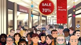 Ilustrasi Padatnya Mall Menjelang Lebaran, (Foto: Int.)