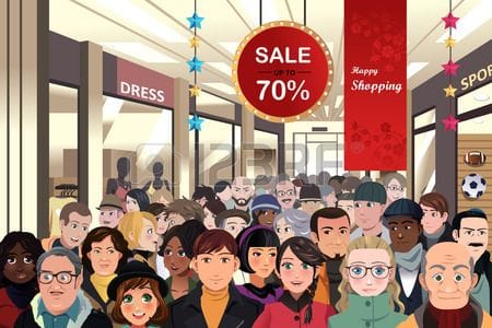 Ilustrasi Padatnya Mall Menjelang Lebaran, (Foto: Int.)