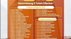 Pamflet PMB Pascasarjana UNM Gelombang II, (Foto: Int.)