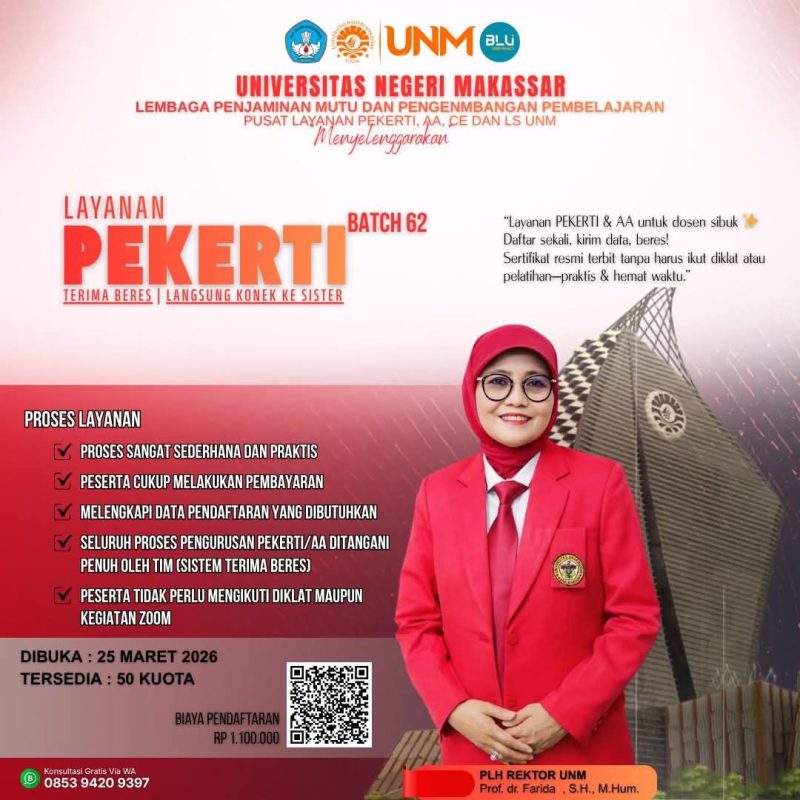 Flyer Penipuan Layanan Pekerti Batch 62 yang Beredar, (Foto: Ist.)
