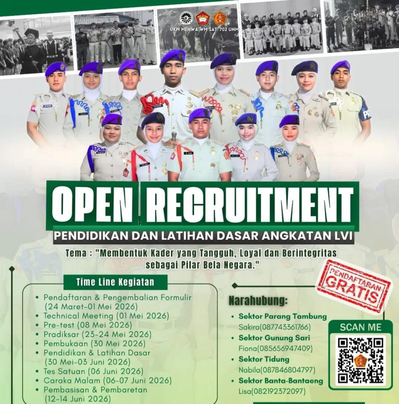 Potret Poster Open Recruitmen Dikladas LVI, (Foto: Int.)