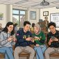 Ilustrasi Mahasiswa yang Sibuk Menggunakan Smartphone, (Foto: AI.)