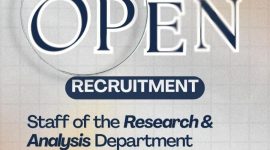 Potret Pamflet Open Recruitment Staff Research & Analysis FPCI Chapter UNM, (Foto: Int.)