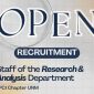 Potret Pamflet Open Recruitment Staff Research & Analysis FPCI Chapter UNM, (Foto: Int.)