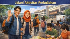 Ilustrasi Mahasiswa Fokus Jalani Aktivitas Perkuliahan, (Foto: Ai.)