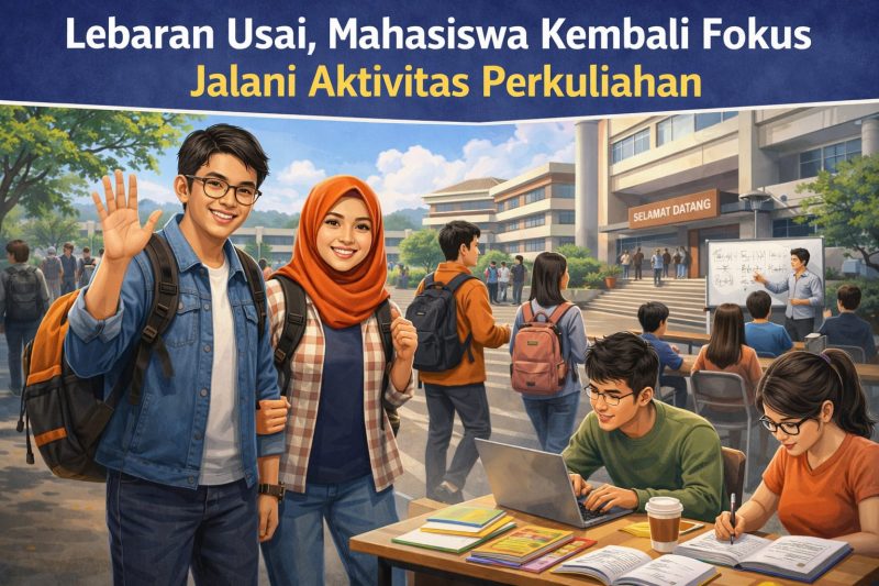 Ilustrasi Mahasiswa Fokus Jalani Aktivitas Perkuliahan, (Foto: Ai.)
