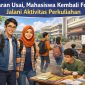 Ilustrasi Mahasiswa Fokus Jalani Aktivitas Perkuliahan, (Foto: Ai.)