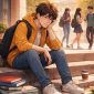 Ilustrasi Mahasiswa Terlihat Kuat Di Kampus, (Foto: Ai.)