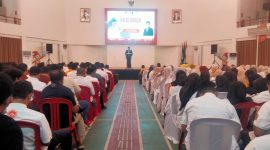 Suasana Kegiatan Halal Bihalal di Dekanat FT, (Foto: M. Zaky Asryan. A)