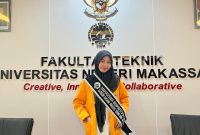 Potret Andi Rahmadani Azzarah, Mahasiswa Berprestasi Fakultas Teknik, (Foto: Ist.)