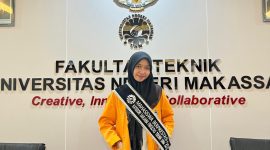 Potret Andi Rahmadani Azzarah, Mahasiswa Berprestasi Fakultas Teknik, (Foto: Ist.)