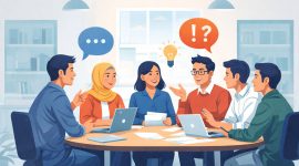 Ilustrasi Anggota Organisasi Berdiskusi dalam Rapat, (Foto: Ai.)