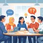 Ilustrasi Anggota Organisasi Berdiskusi dalam Rapat, (Foto: Ai.)