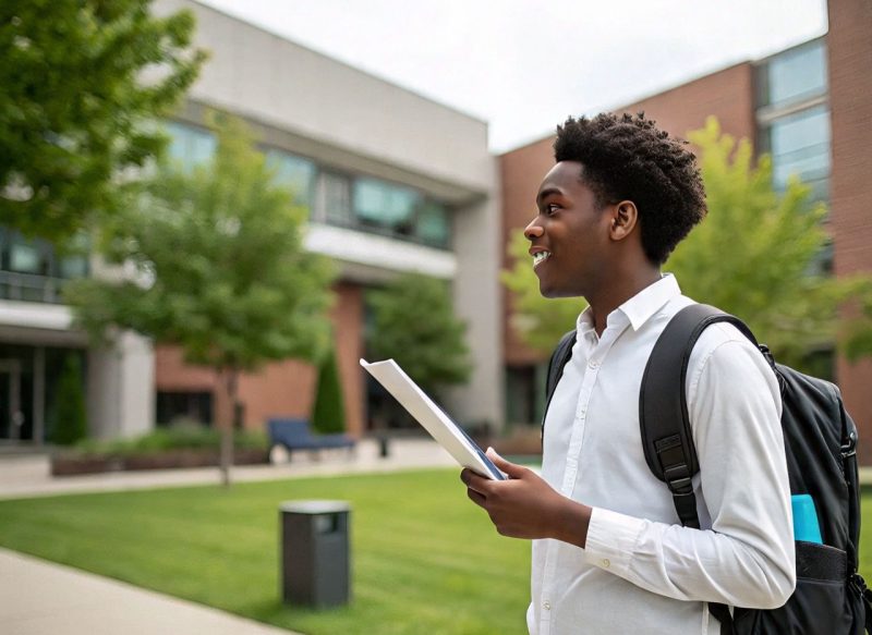 lustrasi Mahasiswa Baru Yang Sedang Beradaptasi, (Foto: Ai.)