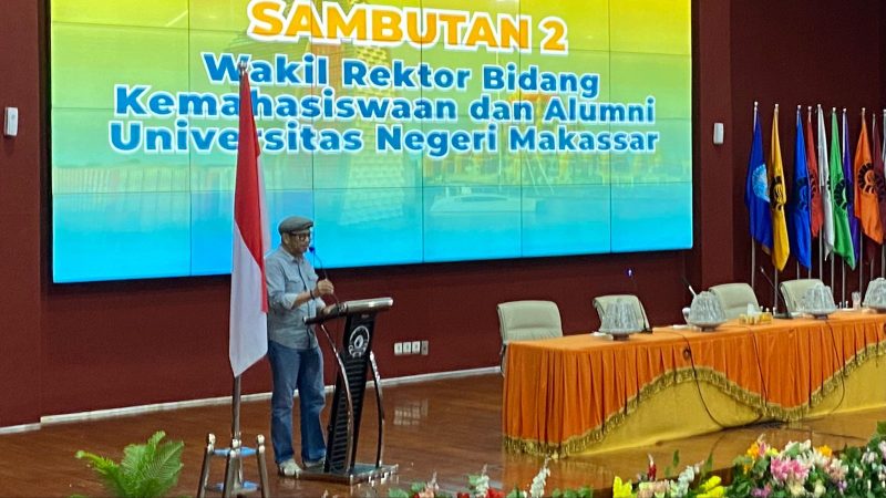 Potret Arifin Manggau dalam Sambutannya, (Foto: Ficka Aulia Khaerunnisa)