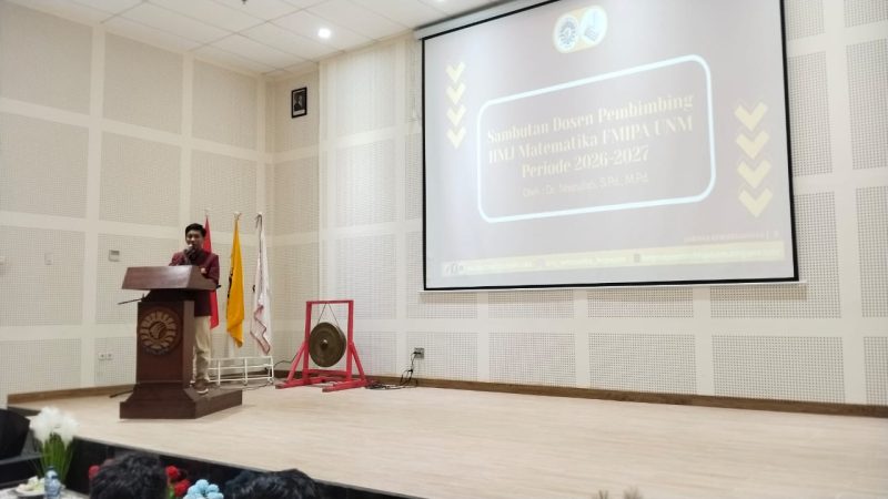 Potret Sambutan Pembina HMJ, (Foto: Dok Profesi)