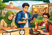 Ilustrasi Aktivitas Mahasiswa Setelah Kembali ke Kampus Pascalibur Idul Fitri, (Foto: Ai.)