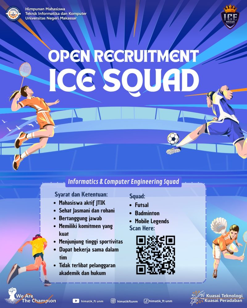 Poster Ice Squad Jurusan Teknik Informatika dan Komputer Buka Pendaftaran, (Foto:Ist.)