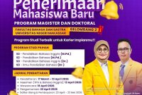 Potret Poster Penerimaan Mahasiswa Baru FBS Program Magister dan Doktoral, (Foto: Int.)