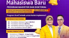 Potret Poster Penerimaan Mahasiswa Baru FBS Program Magister dan Doktoral, (Foto: Int.)