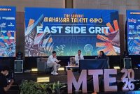 Foto saat Tumming-Abu menjadi pengisi acara dalam puncak kegiatan Makassar Talent Expo 2026, (Foto: Florencya Alnisa Christin.)