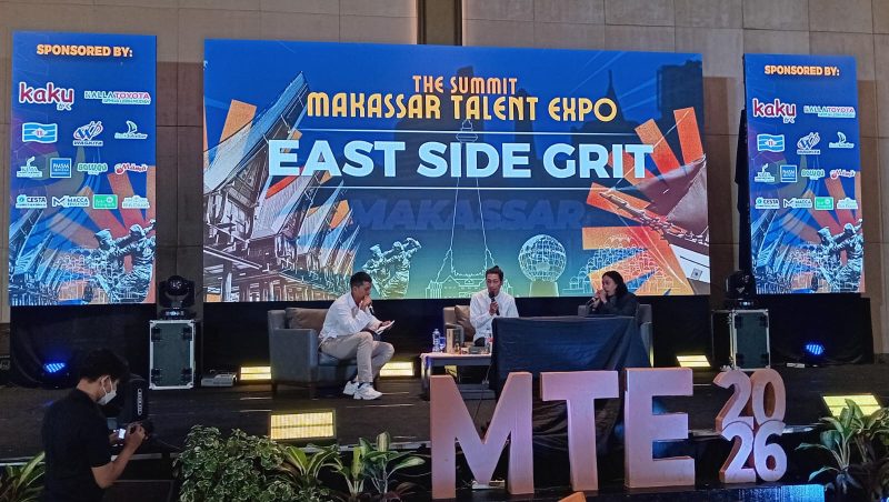 Foto saat Tumming-Abu menjadi pengisi acara dalam puncak kegiatan Makassar Talent Expo 2026, (Foto: Florencya Alnisa Christin.)