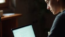 Ilustrasi Mahasiswa sedang Mencari Jurnal, (Foto: AI)