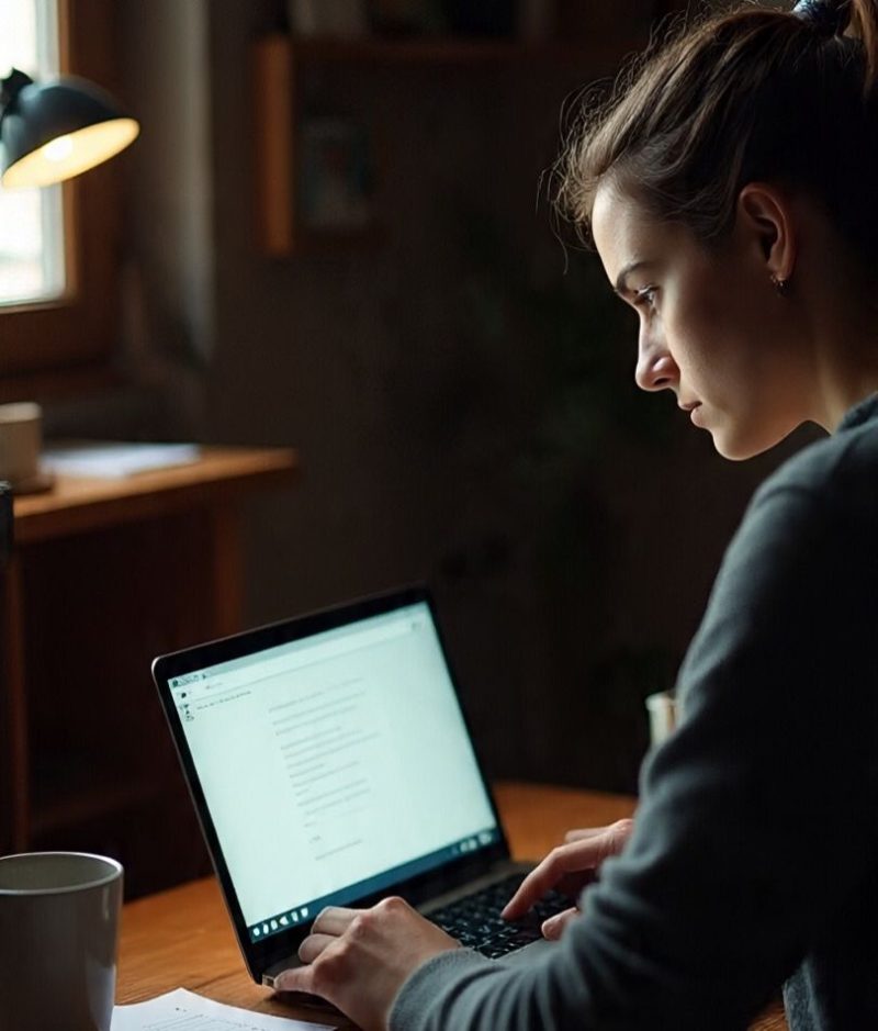 Ilustrasi Mahasiswa sedang Mencari Jurnal, (Foto: AI)