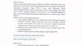 Surat Permohonan Pengiriman Utusan Peserta Seleksi Satgas PPK UNM, (Foto: Ist.)