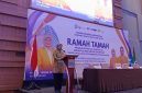 Potret Sambutan Plt. Rektor Farida Patitinggi di Ramah Tamah Lulusan Fakultas Bahasa dan Sastra, (Foto:Profesi.)