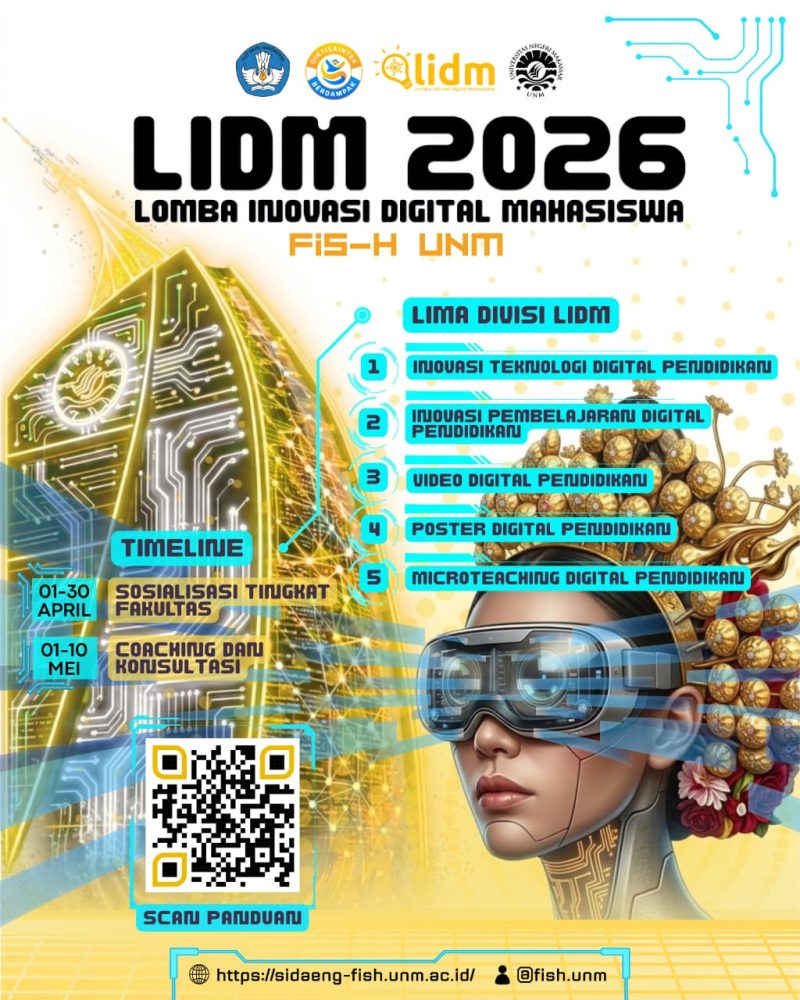 Poster Lomba Inovasi Digital Mahasiswa Fis-H, (Foto: Ist)