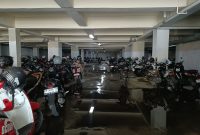 Potret Parkiran Basement FEB, (Foto: Nurul Adhani Ilham)