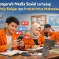 Ilustrasi Mahasiswa dengan Pengaruh Media Sosial terhadap Pola Belajar dan Produktivitasnya, (Foto: AI)