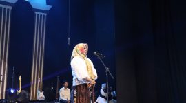 Sambutan sekaligus pengukuhan oleh ketua program studi teknologi pendidikan, (Foto: Muh Apdal Adriansyah)