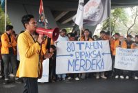 Potret Syamry saat Orasi, (Foto: Ist.)