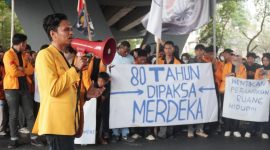 Potret Syamry saat Orasi, (Foto: Ist.)