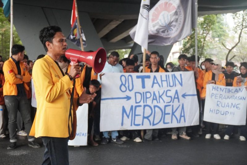 Potret Syamry saat Orasi, (Foto: Ist.)